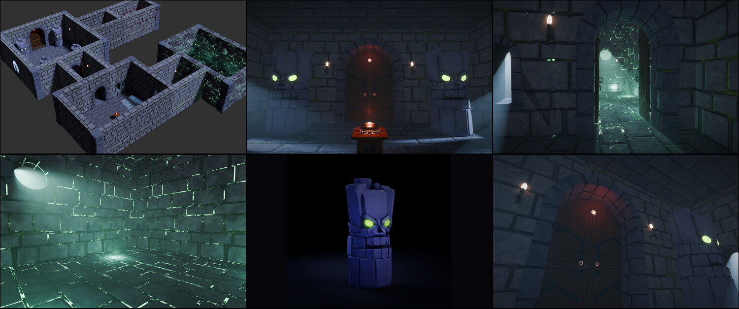 Dungeon Dilemma kit, interiors and props