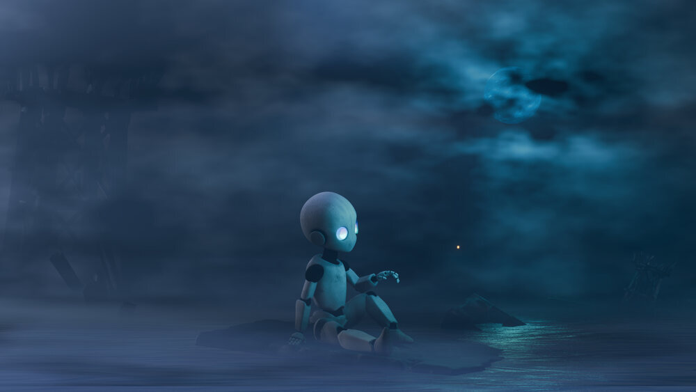 Robot character key art
